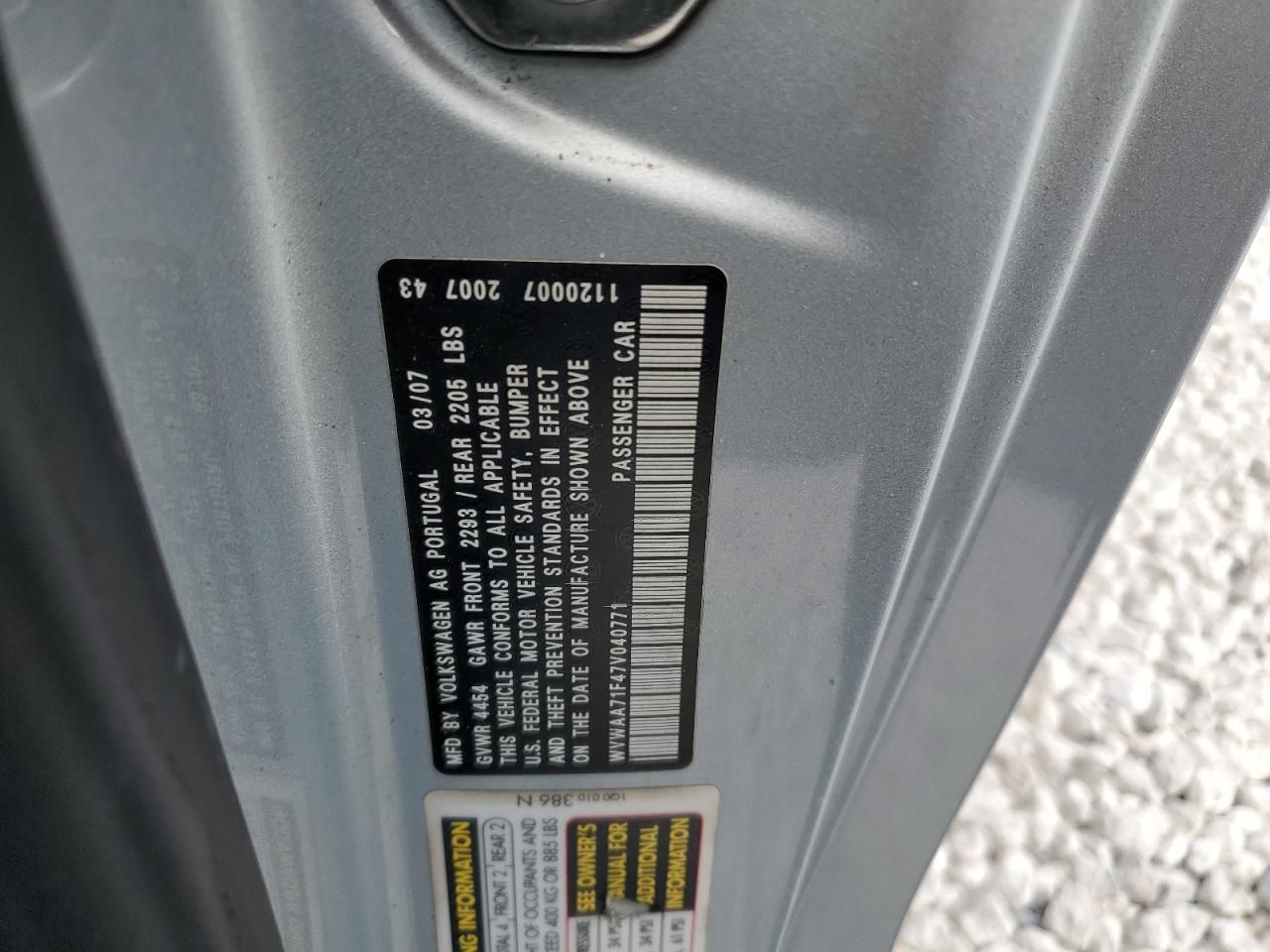 2007 Volkswagen Eos Base