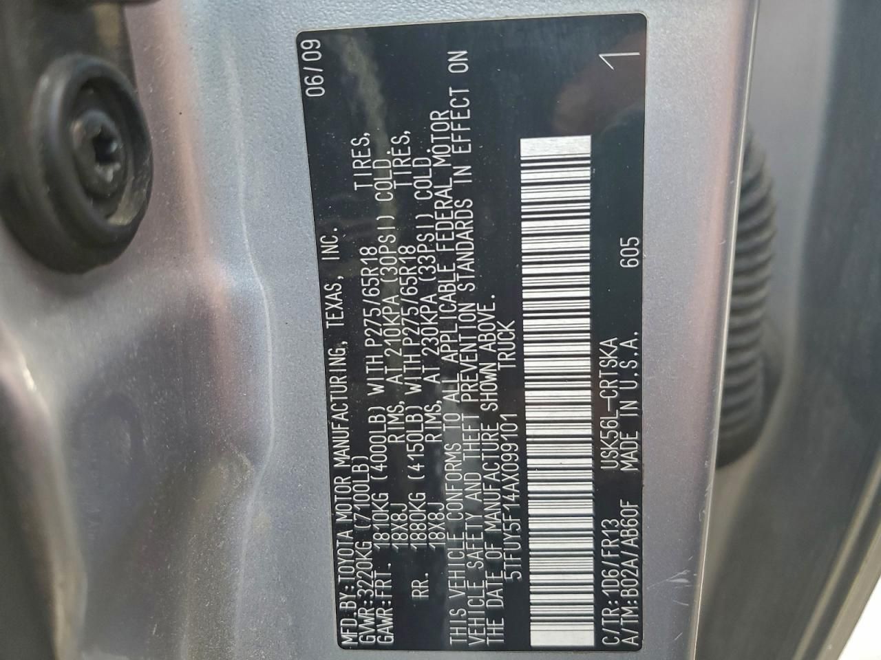 2010 Toyota Tundra Double cab SR5