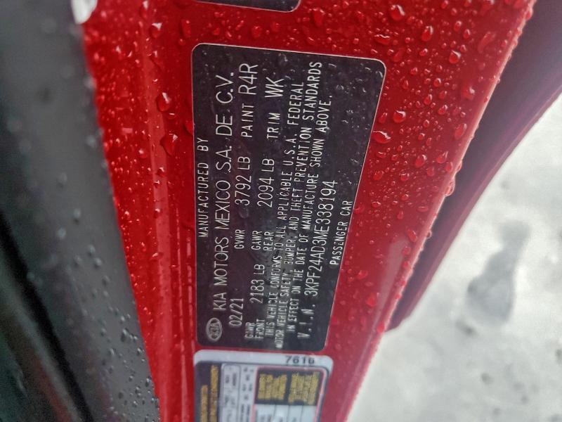 2021 KIA Forte fe