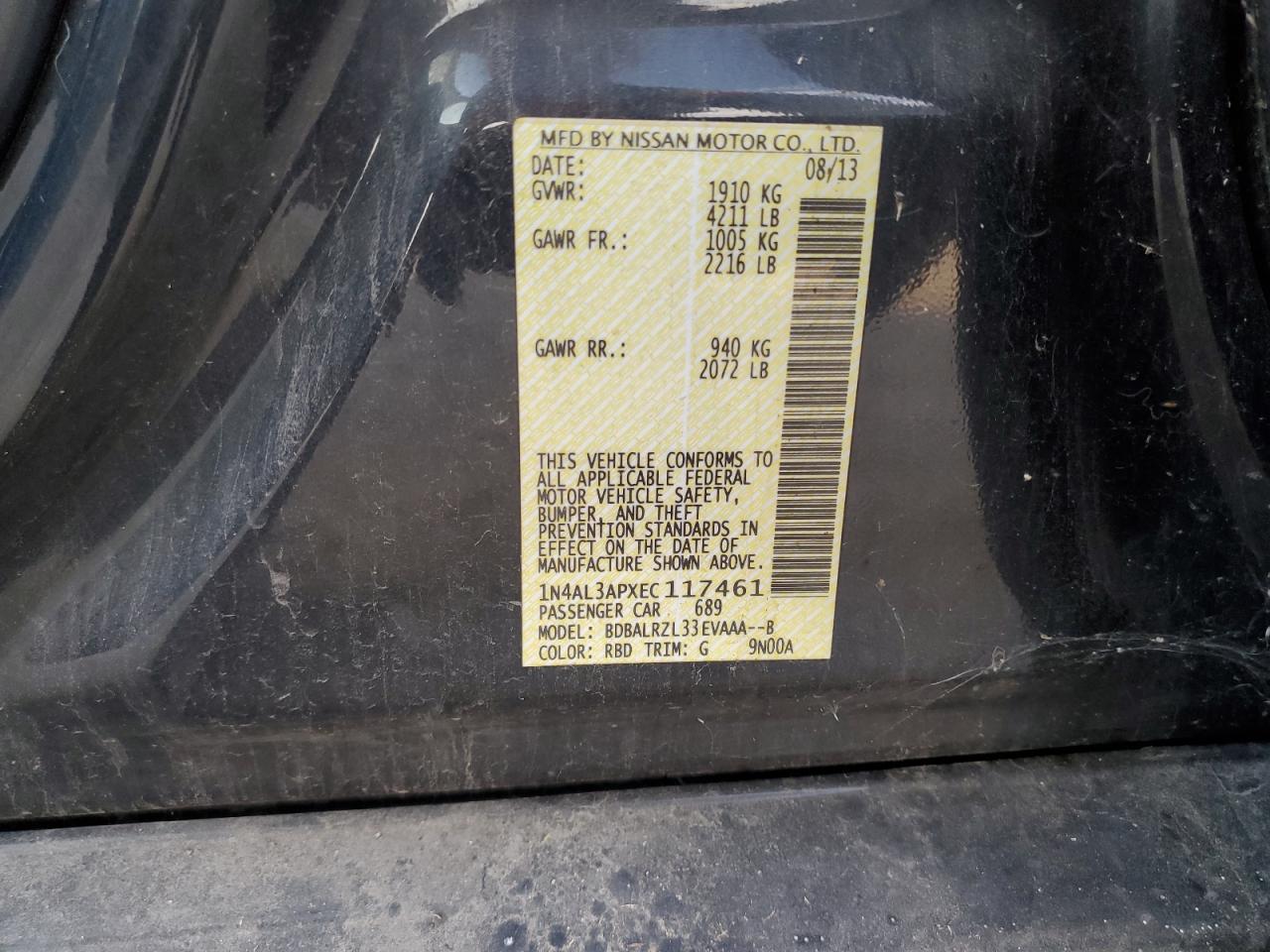 2014 Nissan Altima 2.5