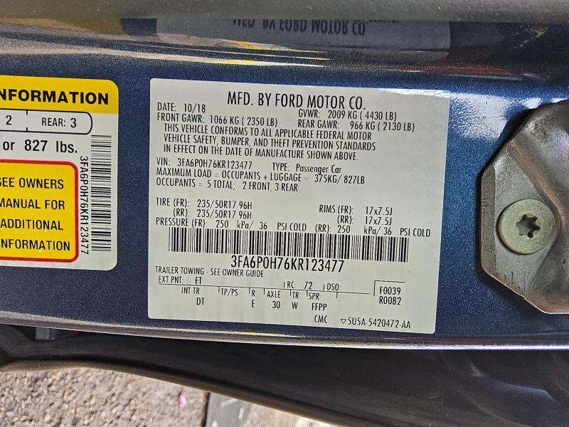 2019 Ford Fusion se
