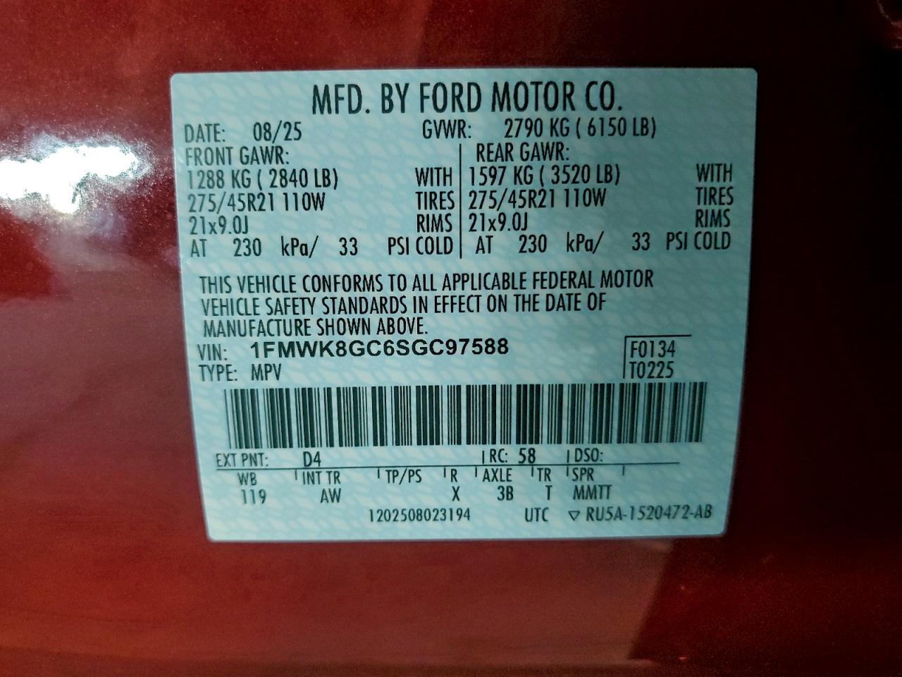 2025 Ford Explorer st