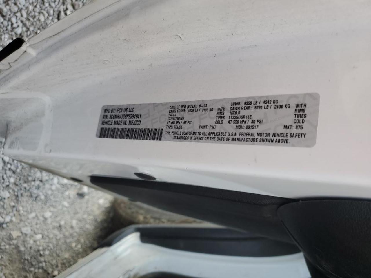 2023 Dodge RAM Promaster Delivery Van