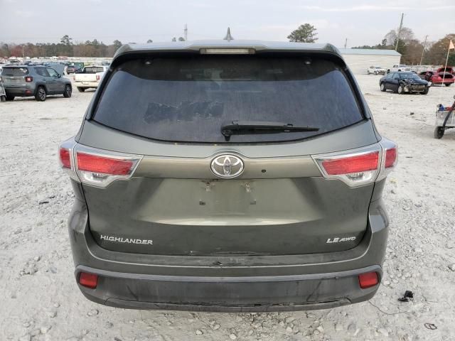 2015 Toyota Highlander le