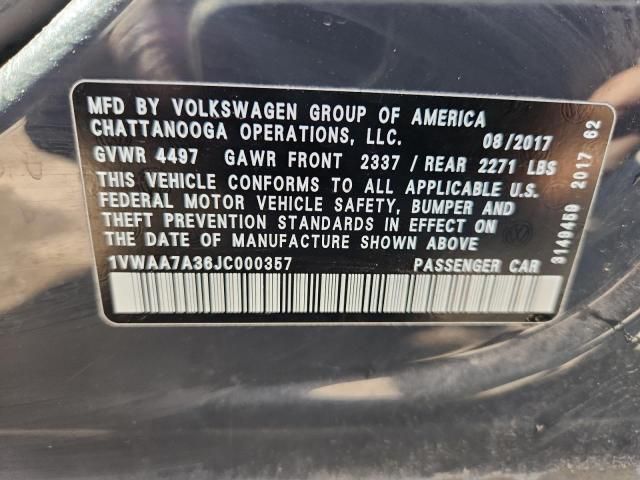 2018 Volkswagen Passat s