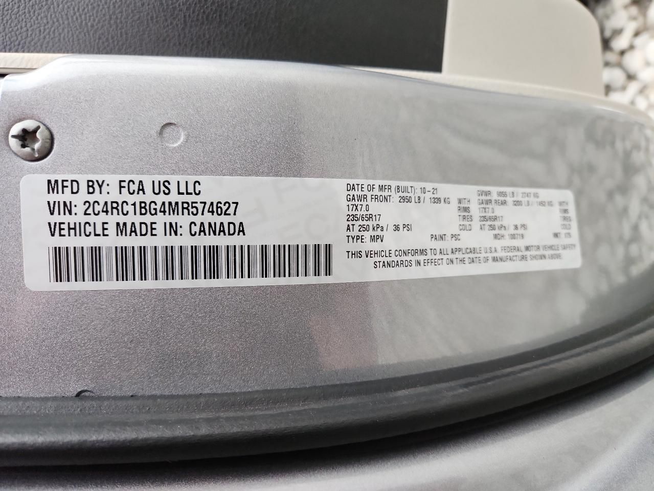 2021 Chrysler Pacifica Touring l