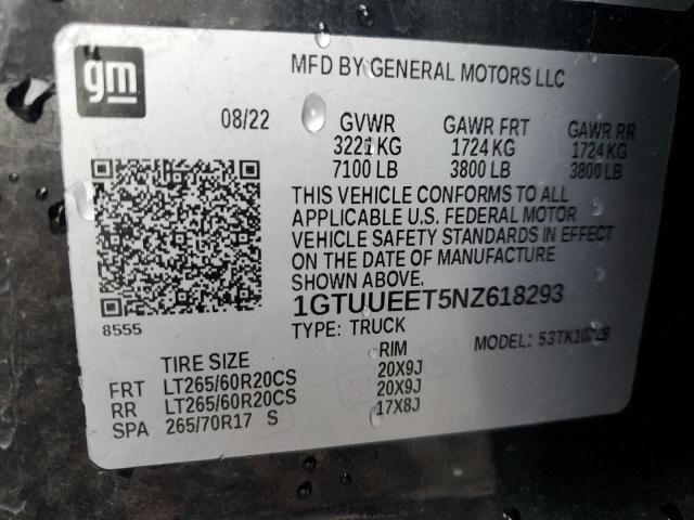 2022 GMC Sierra K1500 AT4