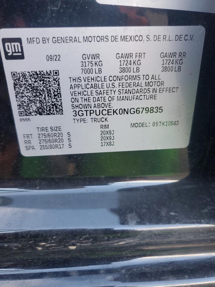 2022 GMC Sierra K1500 Elevation