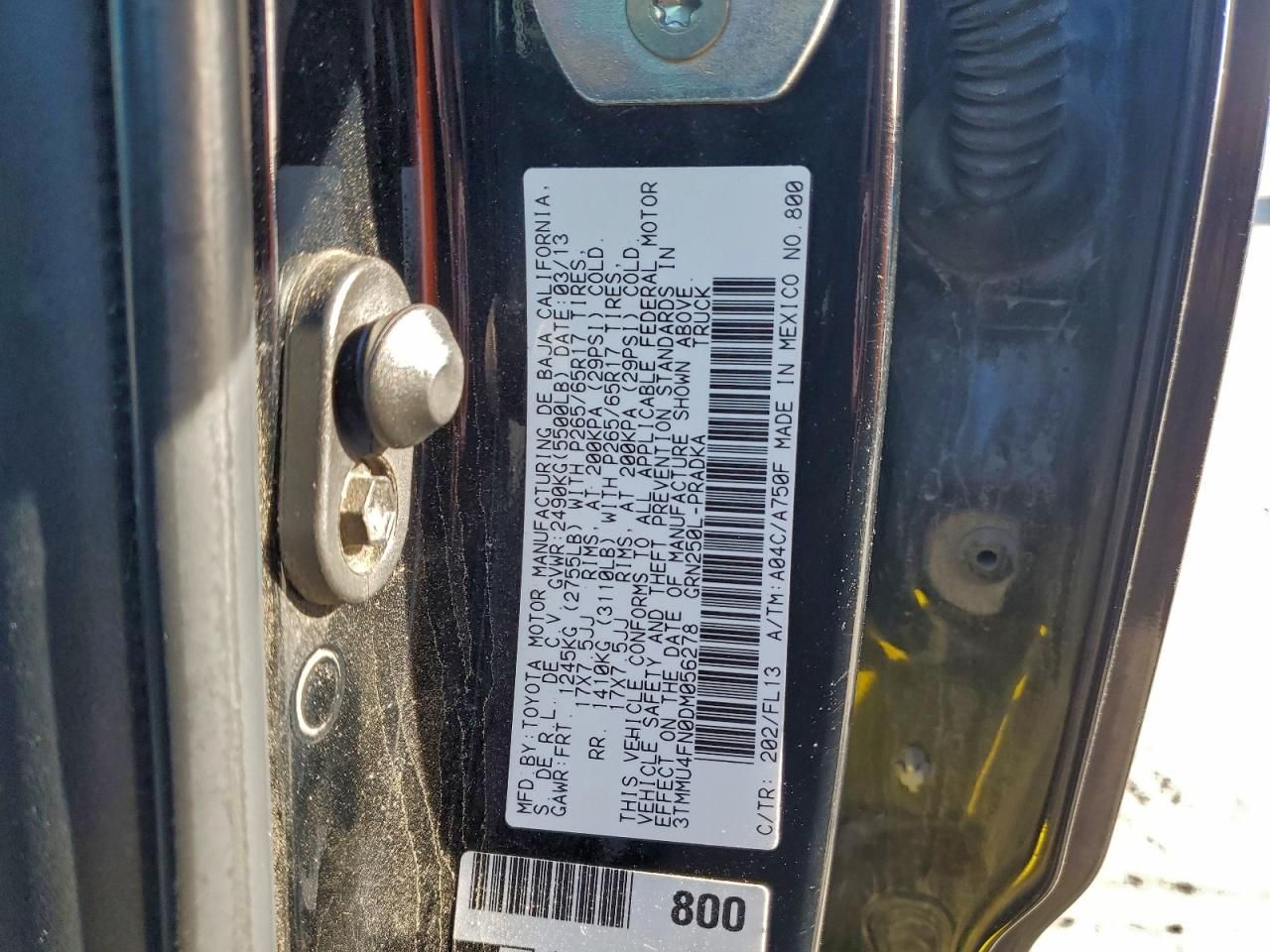 2013 Toyota Tacoma Double Cab Long BED