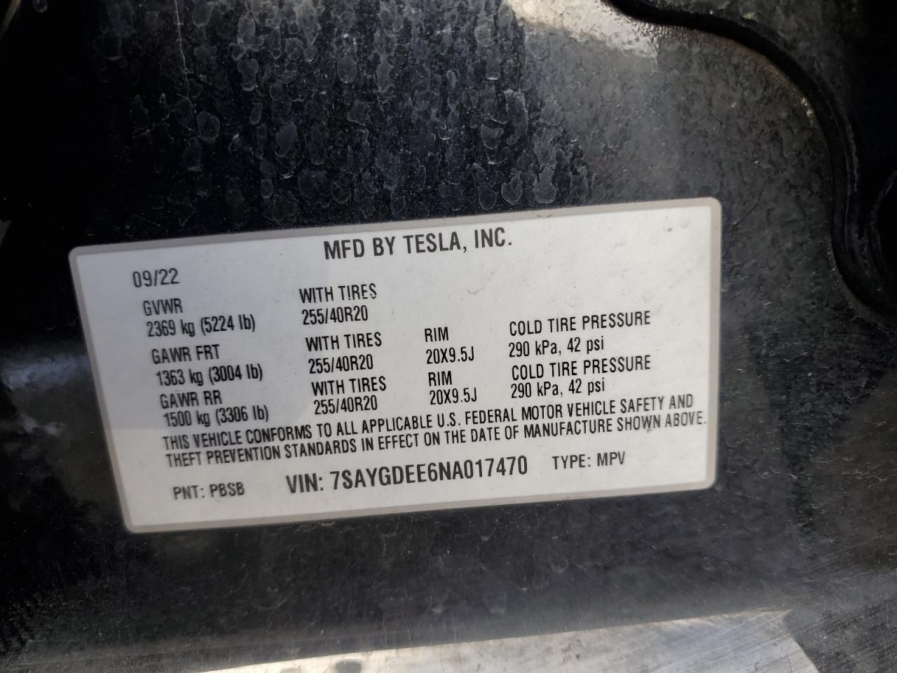 2022 Tesla Model y