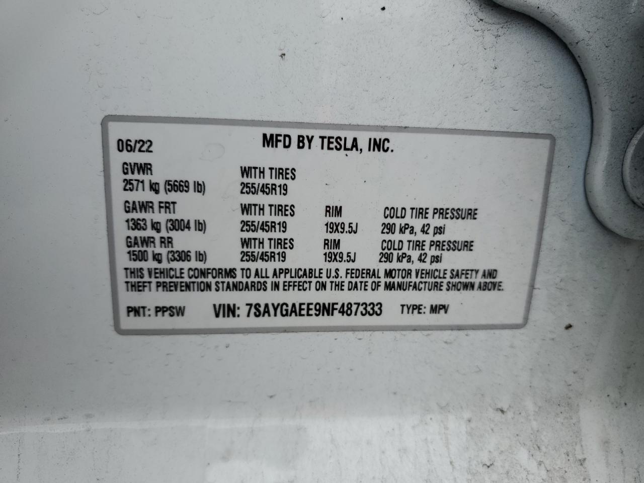 2022 Tesla Model y