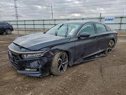 Salvage cars for sale from Copart Elgin, IL: 2018 Honda Accord Sport