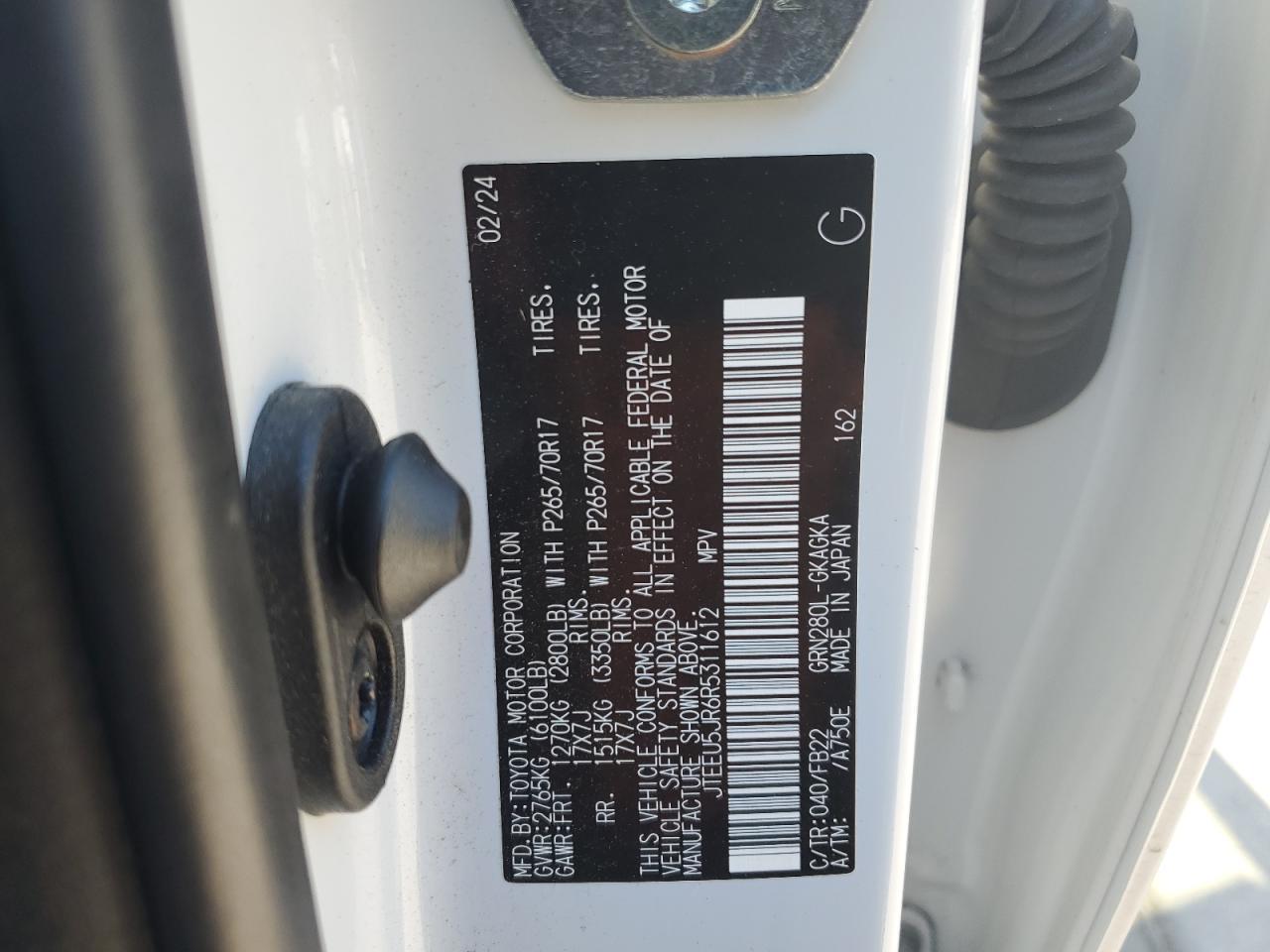 2024 Toyota 4runner SR5