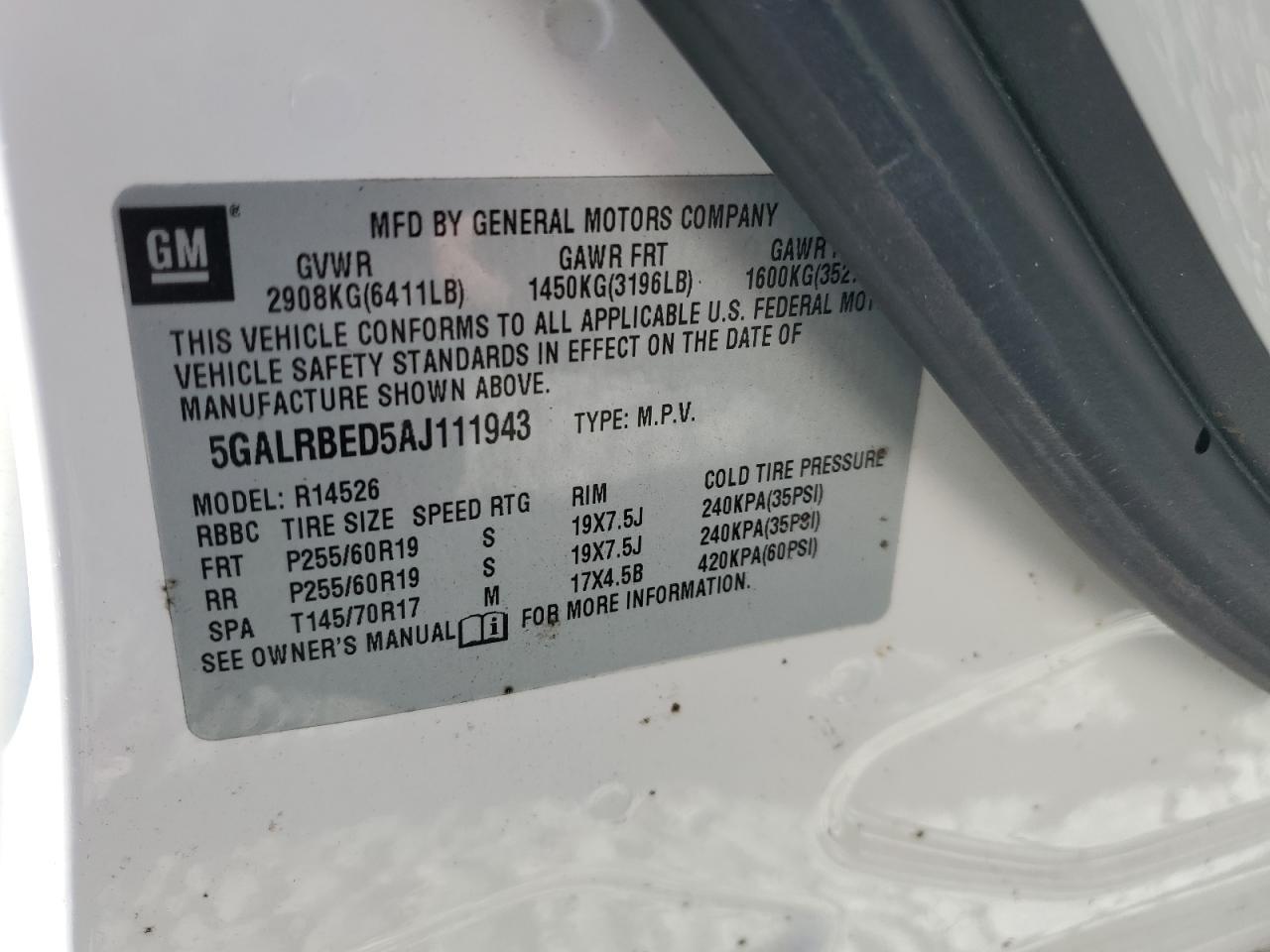 2010 Buick Enclave cxl