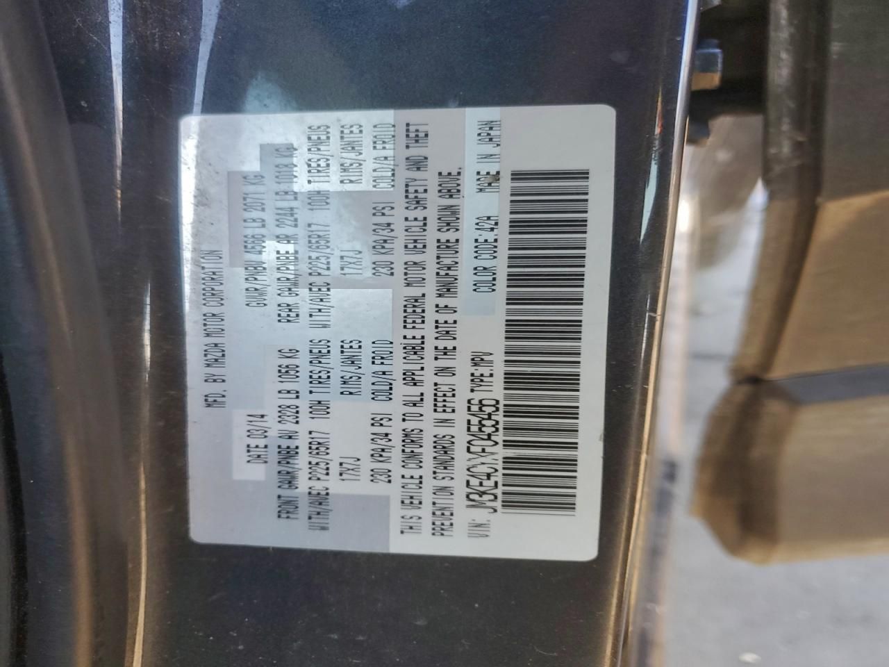 2015 Mazda Cx-5 Touring