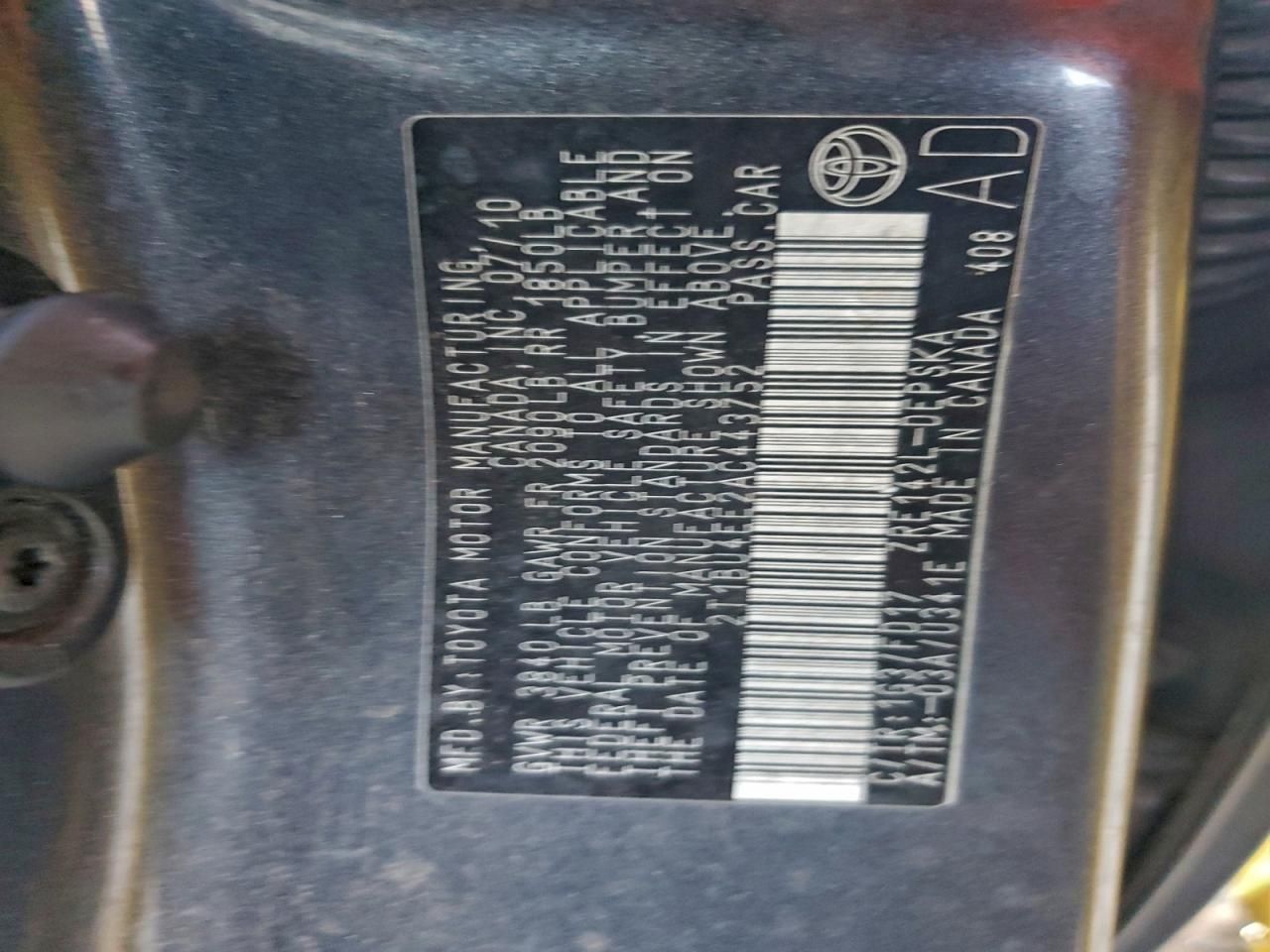 2010 Toyota Corolla Base