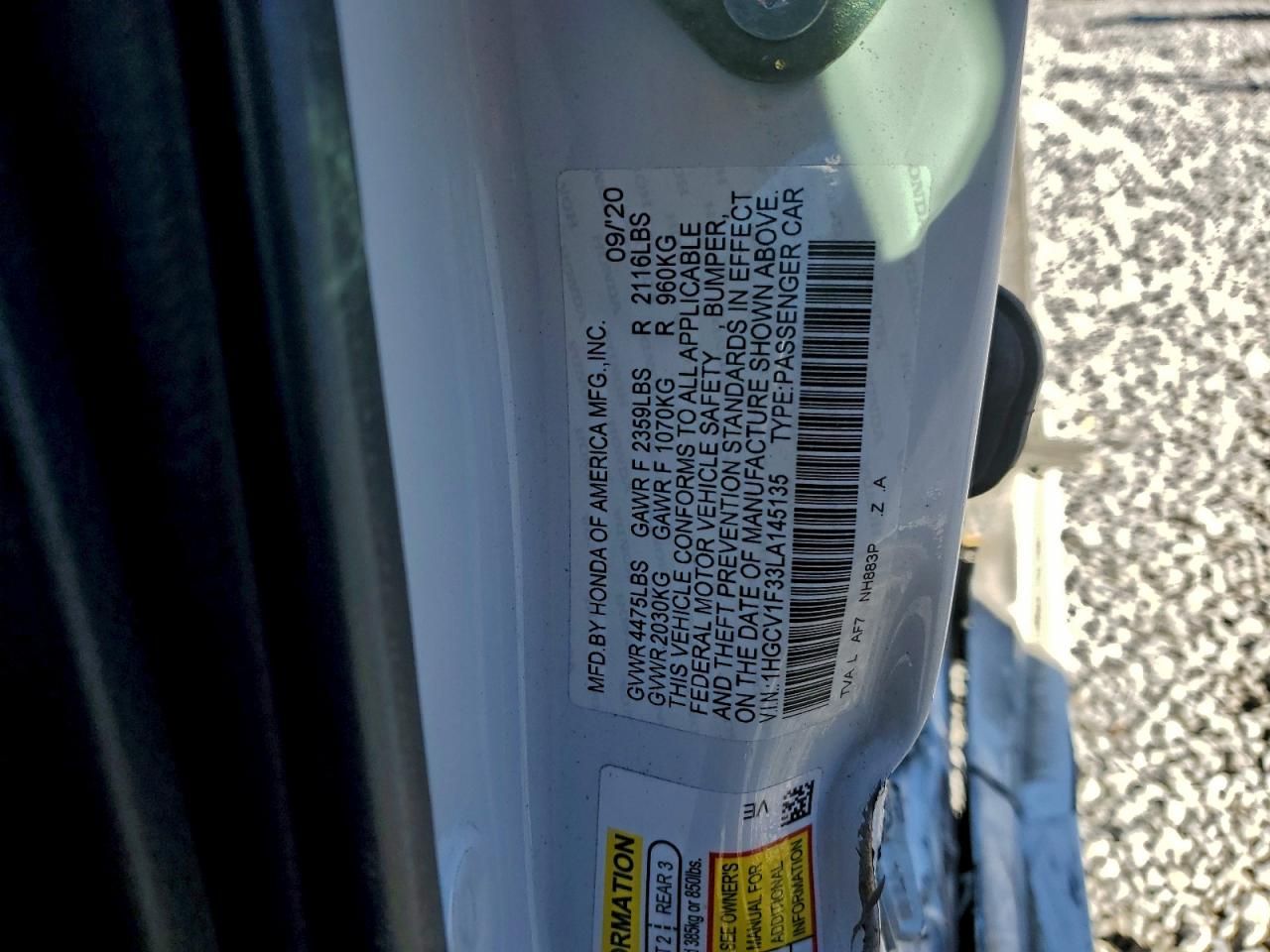 2020 Honda Accord Sport