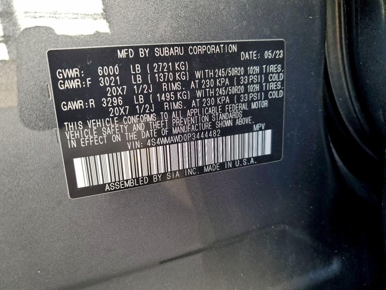 2023 Subaru Ascent Touring