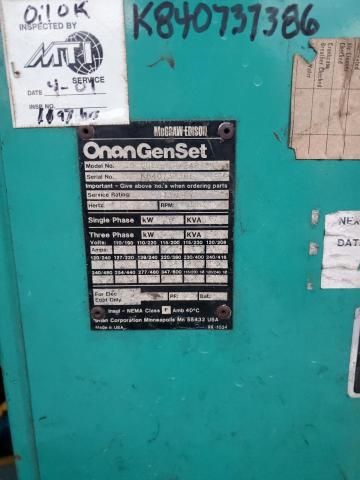 1980 Onan Generator
