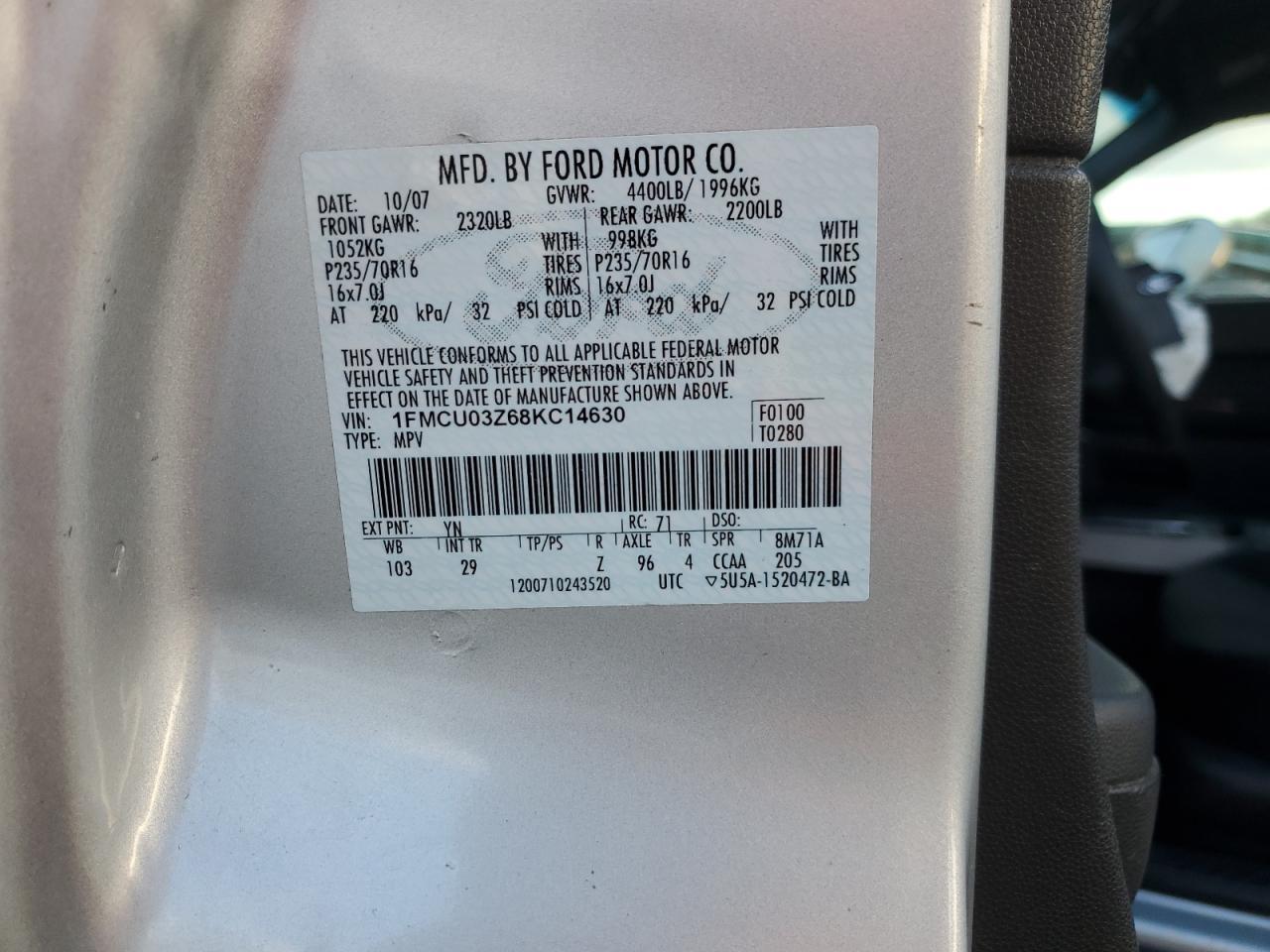 2008 Ford Escape xlt