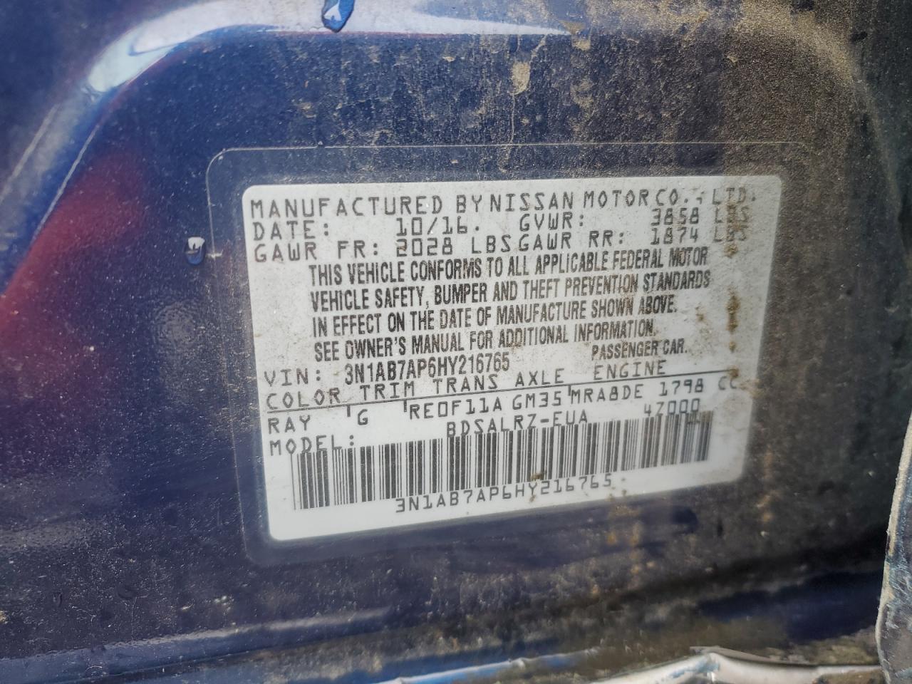 2017 Nissan Sentra s