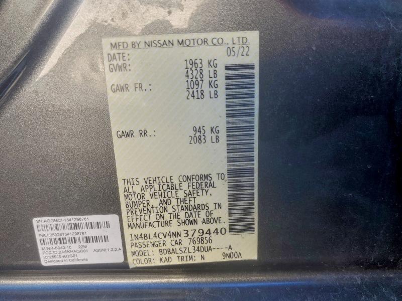 2022 Nissan Altima sr