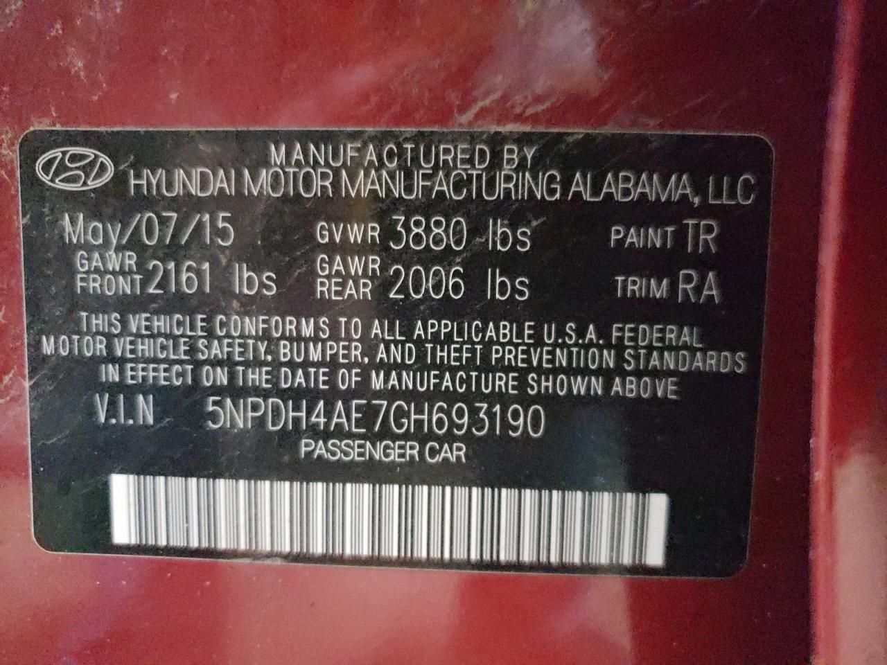 2016 Hyundai Elantra se