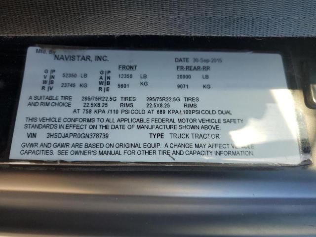 2016 International Prostar Semi Truck
