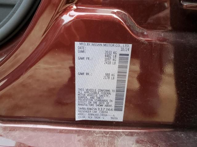 2025 Nissan Altima sv