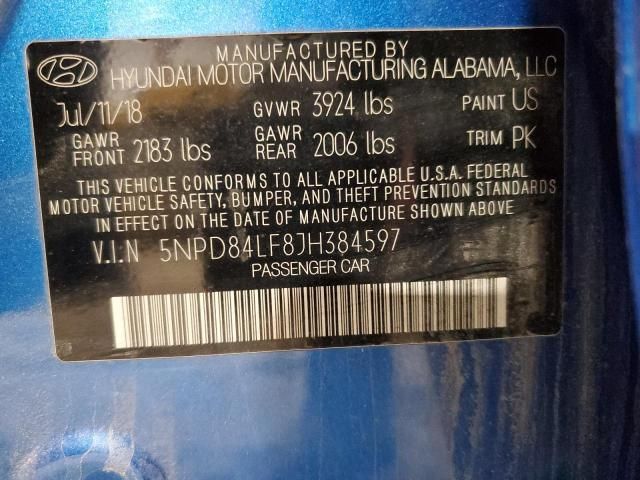 2018 Hyundai Elantra sel