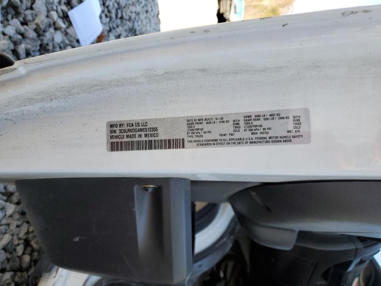 2021 Dodge Ram Promaster 2500 Delivery van
