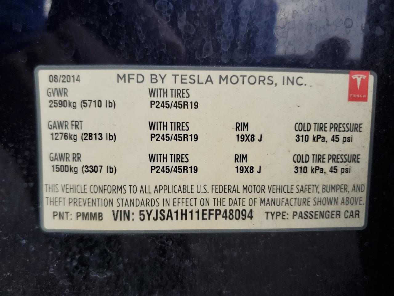 2014 Tesla Model s
