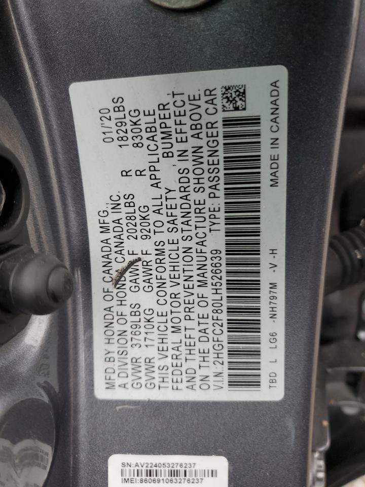 2020 Honda Civic Sport