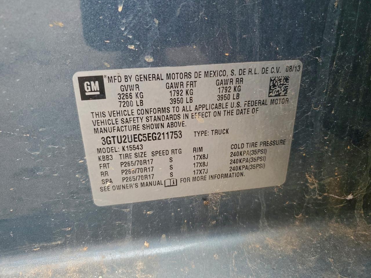 2014 GMC Sierra K1500 SLE