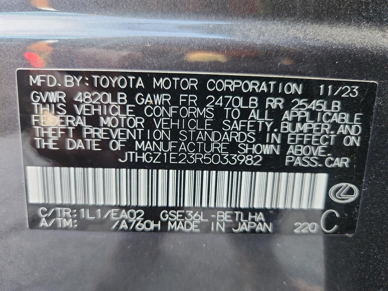 2024 Lexus Is 350 f Sport