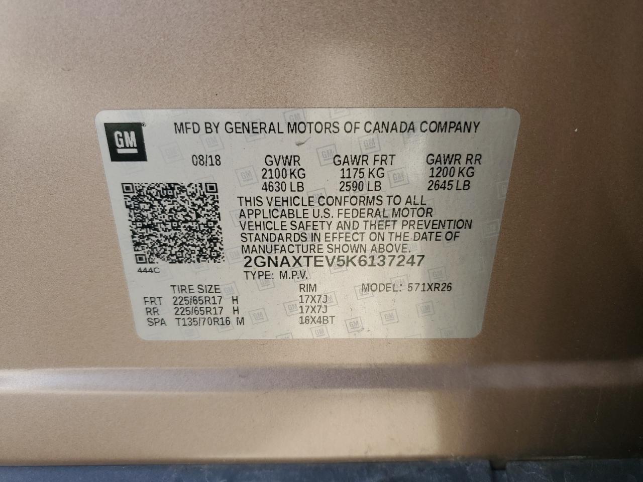 2019 Chevrolet Equinox lt