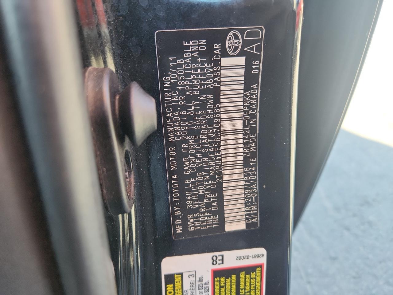 2011 Toyota Corolla Base