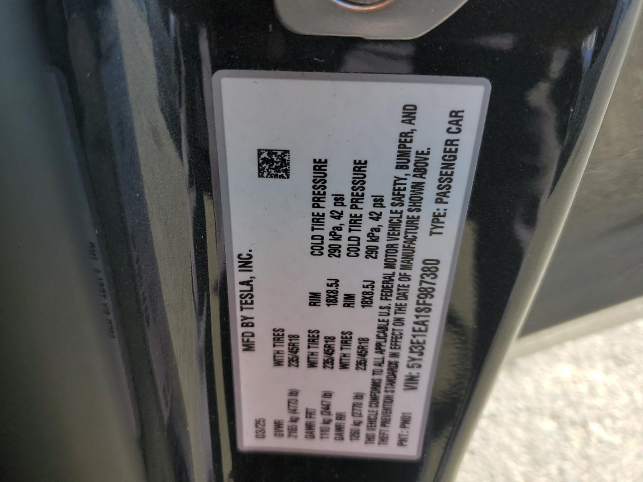 2025 Tesla Model 3
