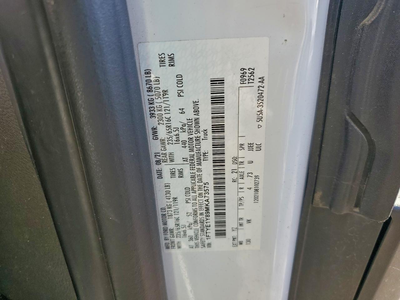 2021 Ford Transit T-150