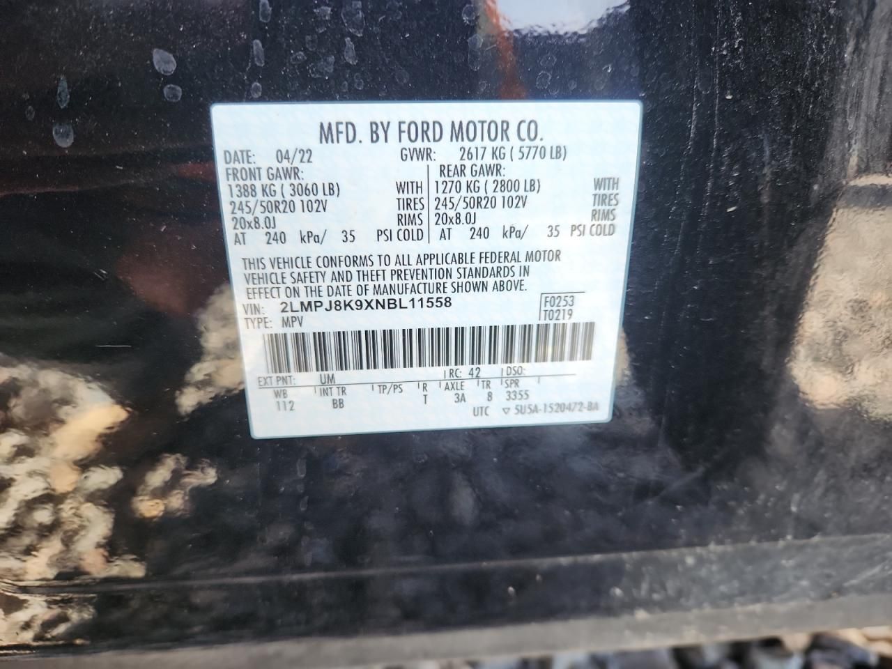 2022 Lincoln Nautilus Reserve