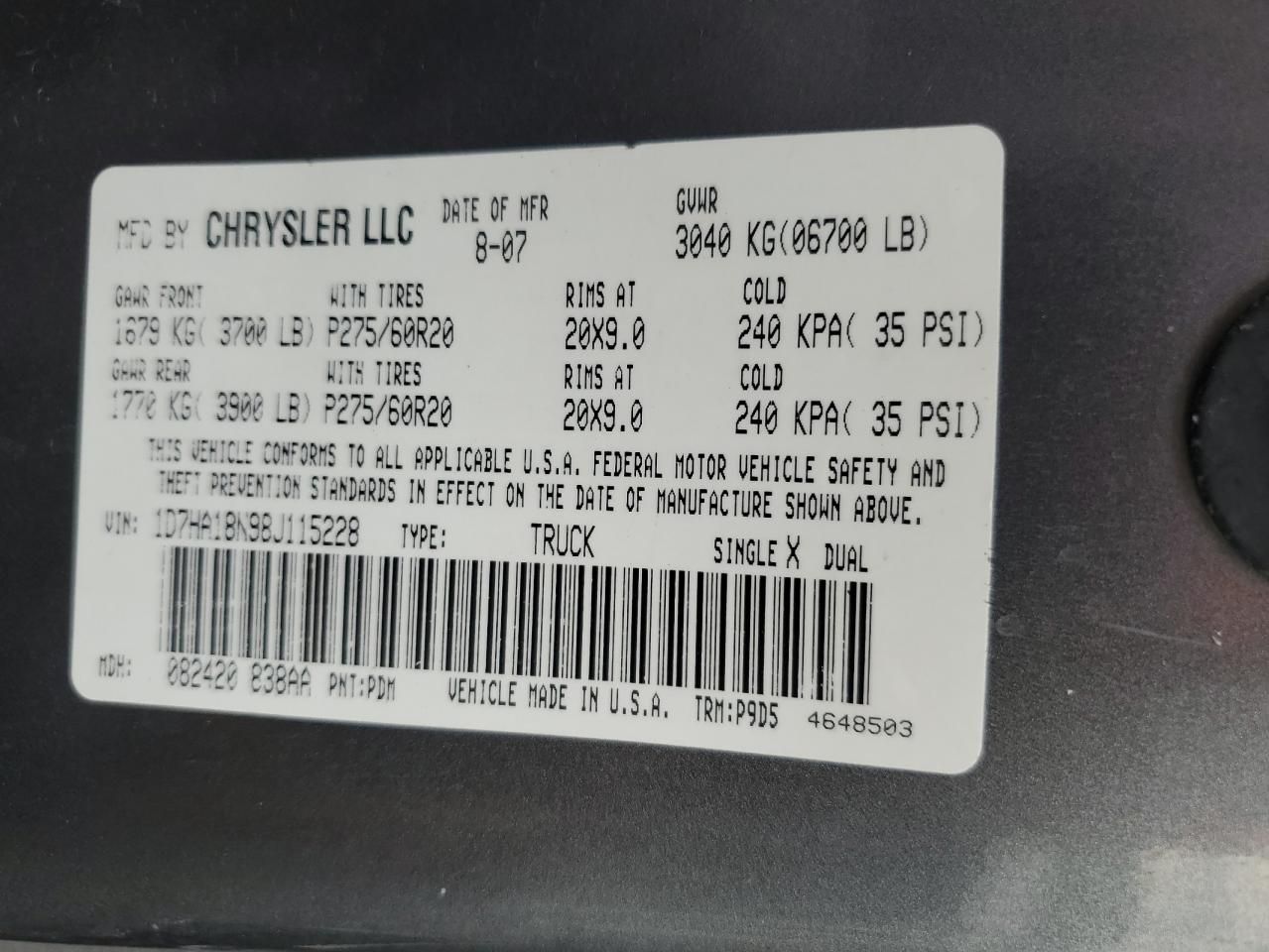 2008 Dodge Ram 1500 st