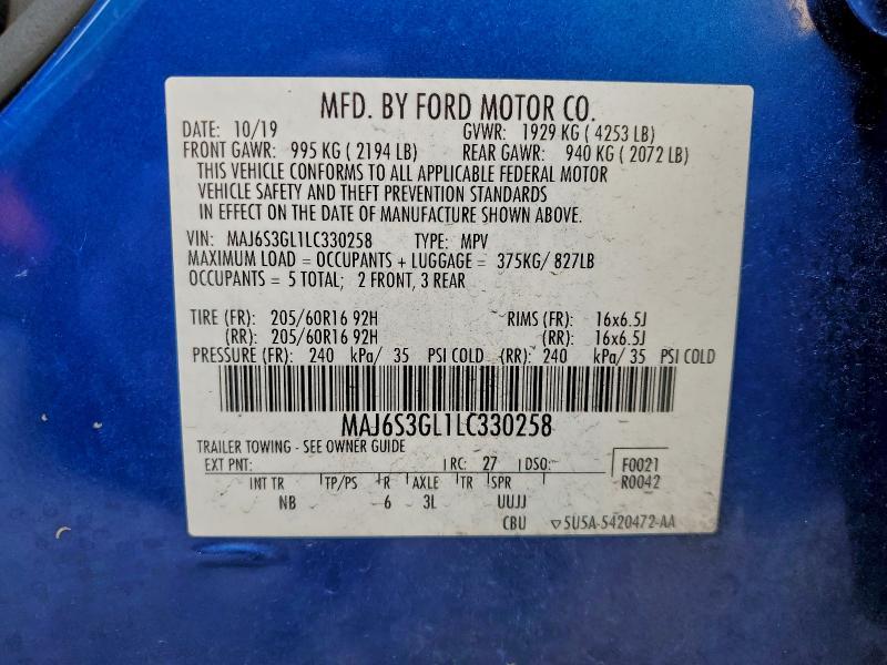 2020 Ford Ecosport se