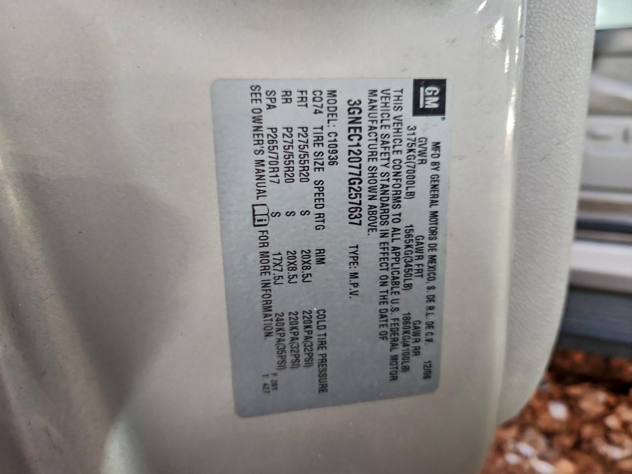 2007 Chevrolet Avalanche C1500