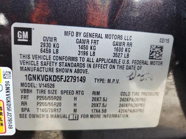 2015 Chevrolet Traverse lt