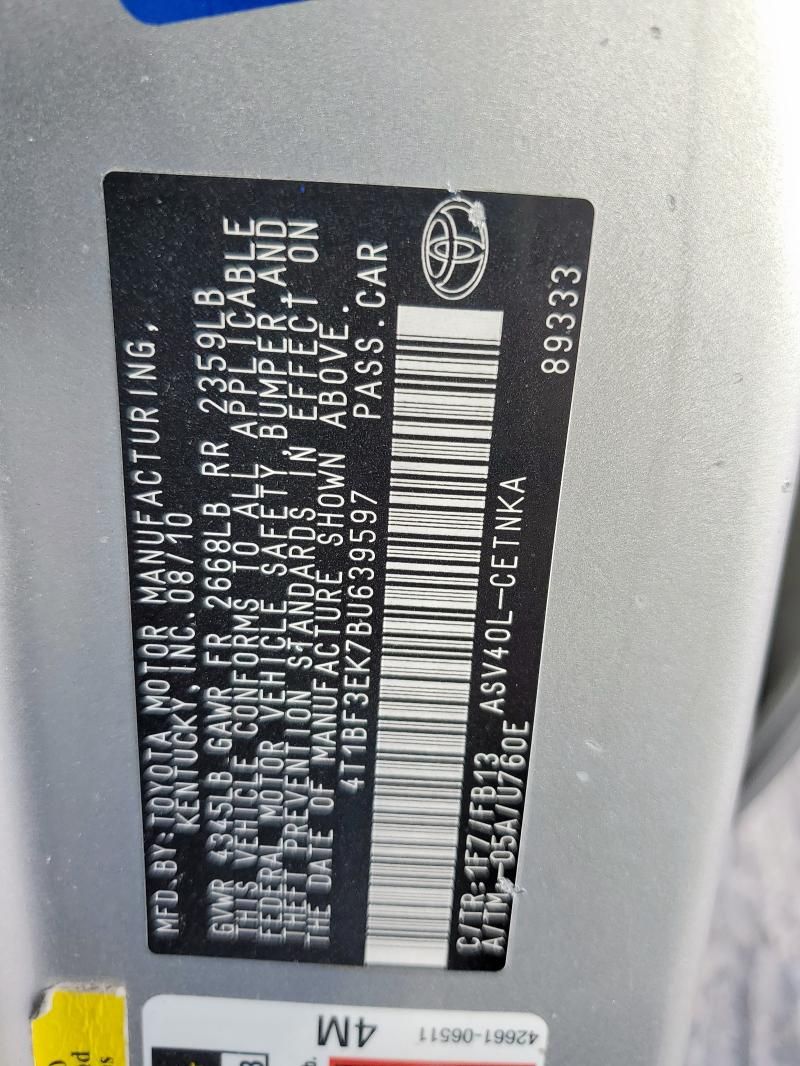 2011 Toyota Camry Base