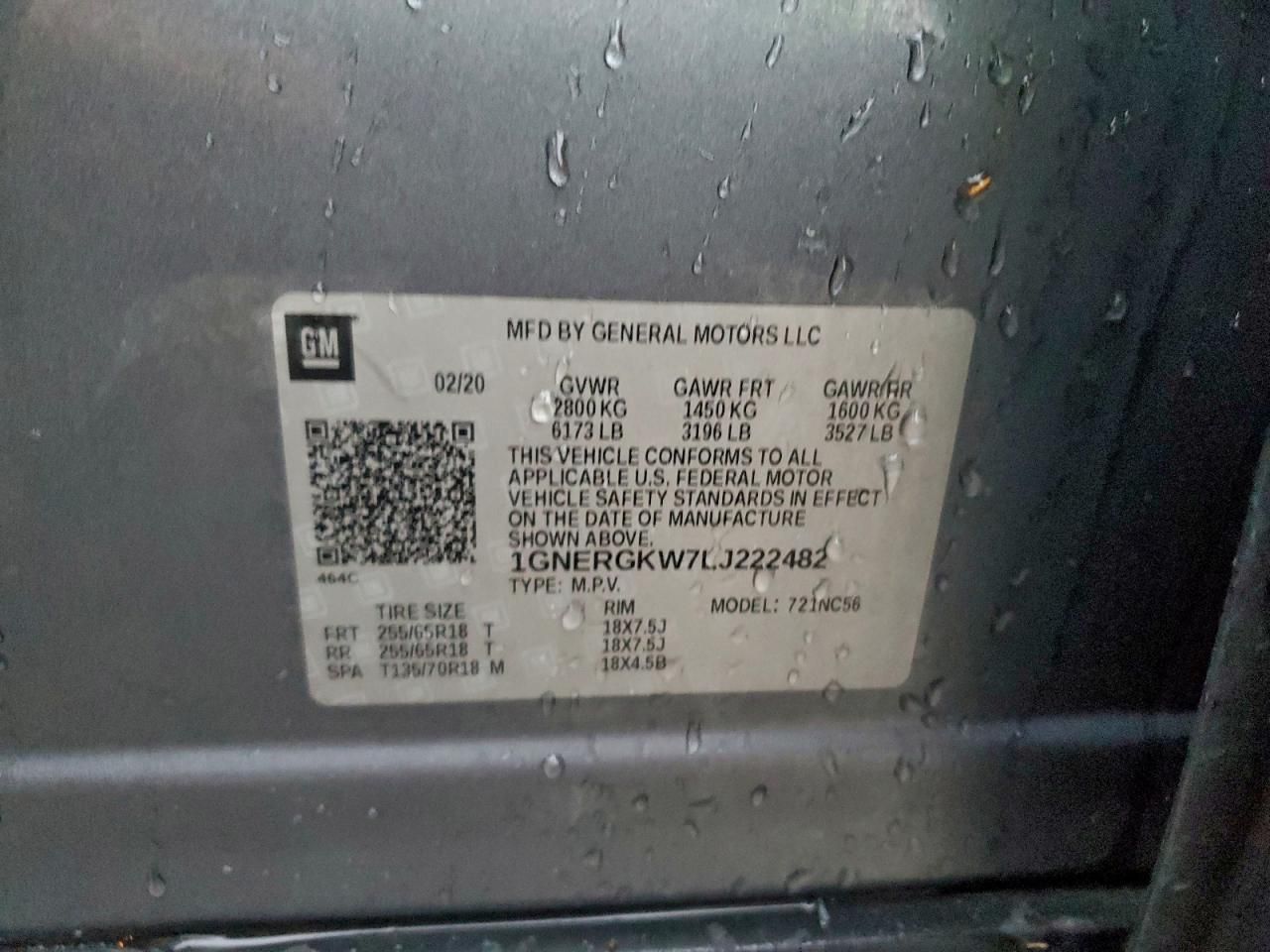 2020 Chevrolet Traverse lt