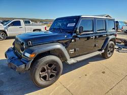 Jeep salvage cars for sale: 2020 Jeep Wrangler Unlimited Sport