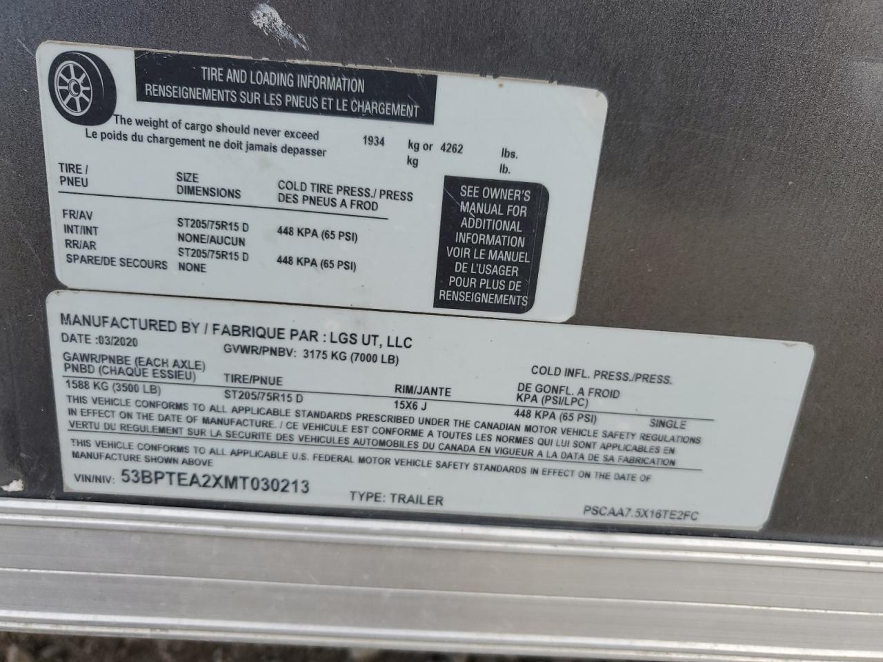 2020 Pace American 16FT-Enclosed Cargo Trailer