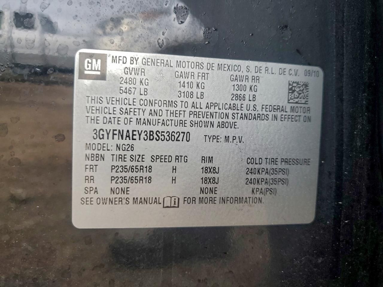 2011 Cadillac Srx Luxury Collection