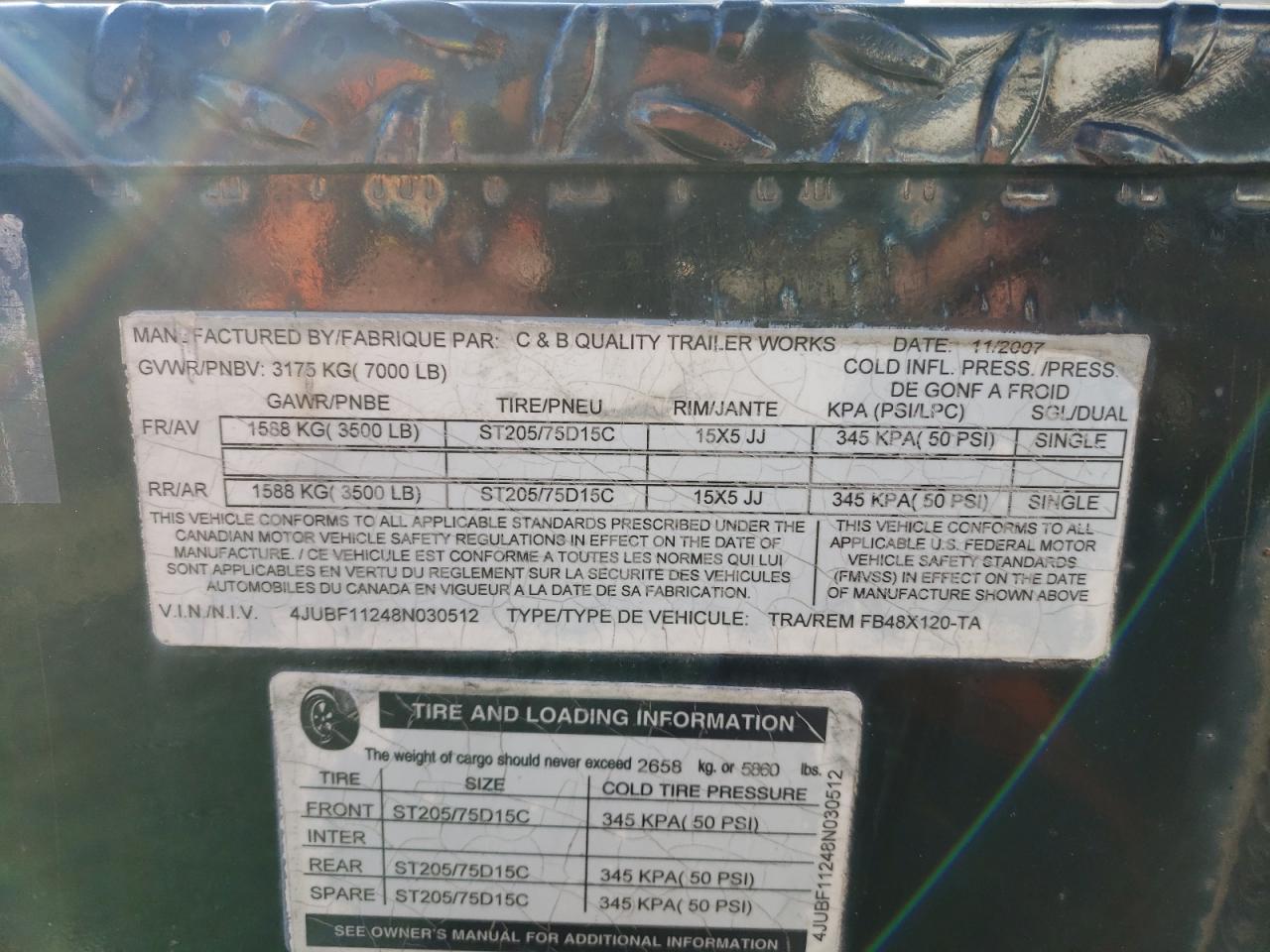 2008 C&B 2007 C&B Generator-Generator